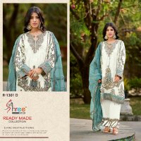 Shree Fabs R-1301 Wholesale Top Organza Embroidery Pakistani Suits