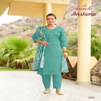 Aanchi Anshima Wholesale Roman Silk Top With Pant And Dupatta