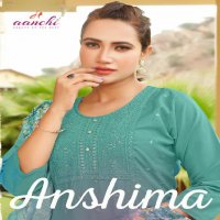 Aanchi Anshima Wholesale Roman Silk Top With Pant And Dupatta