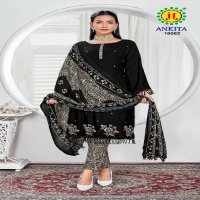 JT Ankita Vol-10 Wholesale Rayon Fabrics With Work Dress Material