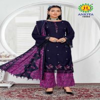 JT Ankita Vol-10 Wholesale Rayon Fabrics With Work Dress Material