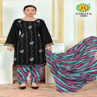 JT Ankita Vol-12 Wholesale Rayon Fabrics With Work Dress Material