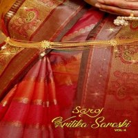 Saroj Kritika Saroski Vol-4 Wholesale Soft Organza With Saroski Work Sarees