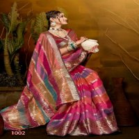 Saroj Kritika Saroski Vol-5 Wholesale Soft Organza With Saroski Work Sarees