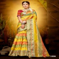 Saroj Kritika Saroski Vol-8 Wholesale Soft Organza With Saroski Work Sarees