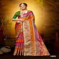 Saroj Kritika Saroski Vol-8 Wholesale Soft Organza With Saroski Work Sarees