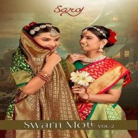 Saroj Swarn Moti Vol-2 Wholesale Soft Silk Fabrics Sarees