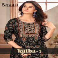 Sangeet Katha Vol-1 Wholesale Heavy Rayon With Sequence Work Anarkali Kurtis