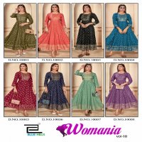 Blue Hills Womania Vol-10 Wholesale Flair Anarkali Kurtis