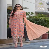 Passion Tree Shagun Vol-1 Wholesale Straight Kurti With Pant And Dupatta