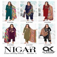 Al Karam Nigar Vol-2 Wholesale Embroidery Cotton Dress Material