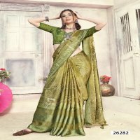 ANGEL PARI VOL 8 BY VALLABHI PRINTS STYLISH OUTFIT BRASSO SAREE WITH BLOUSE