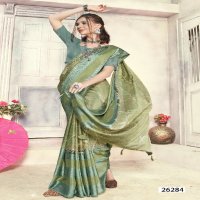 ANGEL PARI VOL 8 BY VALLABHI PRINTS STYLISH OUTFIT BRASSO SAREE WITH BLOUSE