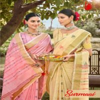 BUNAWAT SURMAAI COTTON WEDDING FESTIVAL SESSION SARIS WHOLESALER