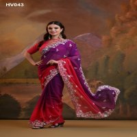 Fashion Berry Kajal Padding Wholesale Soft Georgette Party Wear Sarees