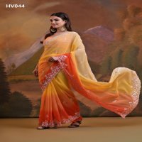 Fashion Berry Kajal Padding Wholesale Soft Georgette Party Wear Sarees