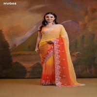 Fashion Berry Kajal Padding Wholesale Soft Georgette Party Wear Sarees