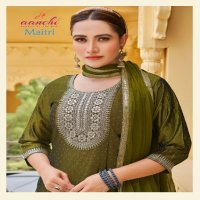 Aanchi Maitri Wholesale Rangila Silk Kurti With Pant And Dupatta