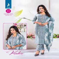 Kaya Kuhu Wholesale 3 Piece Concept Straight Kurtis With Pant And Dupatta