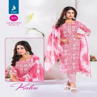 Kaya Kuhu Wholesale 3 Piece Concept Straight Kurtis With Pant And Dupatta