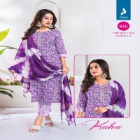 Kaya Kuhu Wholesale 3 Piece Concept Straight Kurtis With Pant And Dupatta