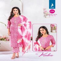 Kaya Kuhu Wholesale 3 Piece Concept Straight Kurtis With Pant And Dupatta