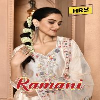 HRU India Ramani Vol-15 Wholesale Readymade Three Piece Suits