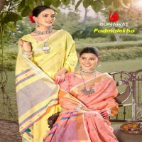 BUNAWAT PADMALEKHA COTTON WEDDING FESTIVAL SESSION SARIS WHOLESALER