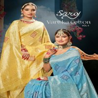 Saroj Vartika Cotton Vol-1 Wholesale Soft Cotton Rich Pallu Sarees