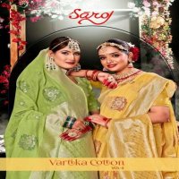 Saroj Vartika Cotton Vol-4 Wholesale Soft Cotton Rich Pallu Sarees