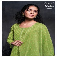 Ganga Neha S2766 Wholesale Premium Cotton With Neck Work Dress Material