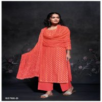 Ganga Neha S2766 Wholesale Premium Cotton With Neck Work Dress Material