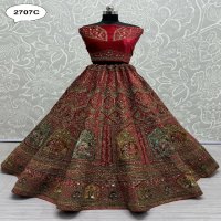 Anjani Art D.no 2707 Wholesale Velvet Designer Lehengas Choli