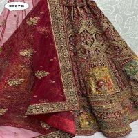 Anjani Art D.no 2707 Wholesale Velvet Designer Lehengas Choli