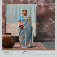 Rajbeer Kalaa Savoy Wholesale Two Tone Handloom Weaving Function Wear Sarees