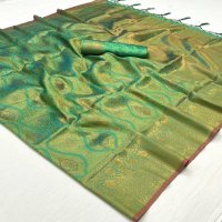 Rajbeer Kalaa Savoy Wholesale Two Tone Handloom Weaving Function Wear Sarees