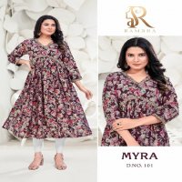 Rambha Myra Wholesale Alia Style Flair Kurtis Combo