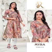 Rambha Myra Wholesale Alia Style Flair Kurtis Combo