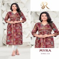 Rambha Myra Wholesale Alia Style Flair Kurtis Combo