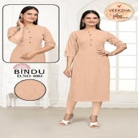 Veeksha Bindu Wholesale Straight With Pocket Combo Kurtis