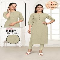 Veeksha Bindu Wholesale Straight With Pocket Combo Kurtis