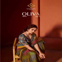 SHUBH SHREE CREATION OLIVA VOL 2 RAINBOW CHIFFON STYLISH WETLESS SAREE