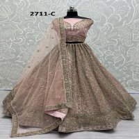 Anjani Art 2711 Wholesale Heavy Net Designer Work Lehengas