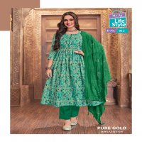 MCM Pure Gold Vol-1 Wholesale Anarkali Kurtis With Pant And Dupatta