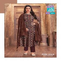 MCM Pure Gold Vol-1 Wholesale Anarkali Kurtis With Pant And Dupatta