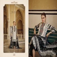 Mariyum Arts Black And White Wholesale Cambric Cotton With Embroidery Work Dress Material