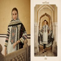 Mariyum Arts Black And White Wholesale Cambric Cotton With Embroidery Work Dress Material