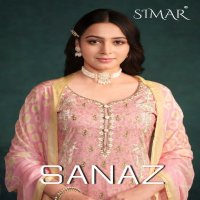 Glossy Simar Sanaz Wholesale Pure Lawn Cotton With Work Straight Suits