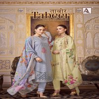 TABEER BY ALOK VISCOSE LAWN PAKISTANI EMBROIDERY WORK DRESS MATERIAL