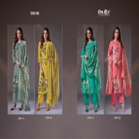 Omtex Shiori Wholesale Muslin Linen Digital With Handwork Suits